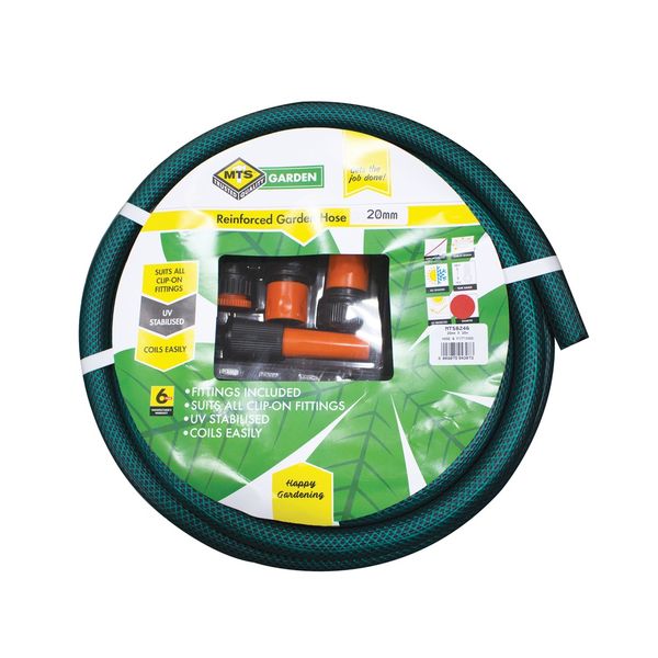 MTS Hosepipe 1/2 12Mmx 30M 6Y W/Fit