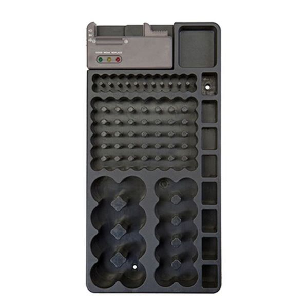 Mountable 98-Battery Organizer with Removable Tester