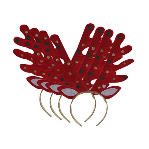 Eco Christmas Reindeer Headband - Set of 4