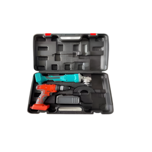 2-Piece Heavy Duty Angle Grinder and Electric Drill Set Q24-4-2