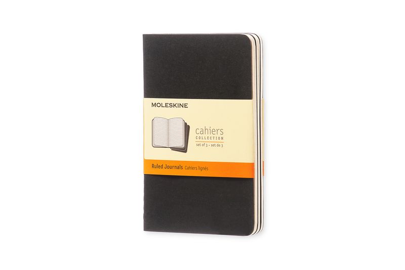 Moleskine Cahier Black Pocket Ruled Journal