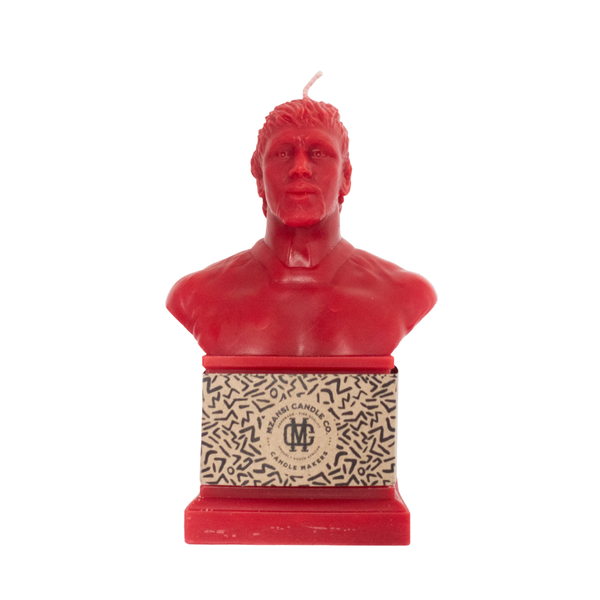 Mzansi Candle Co. Eben Etzebeth Red Candle, Large ,21cm, 850 Grams