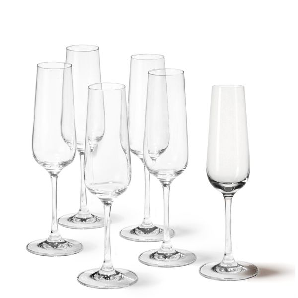 Leonardo Champagne Glasses - Set of 6 in TIVOLI Design