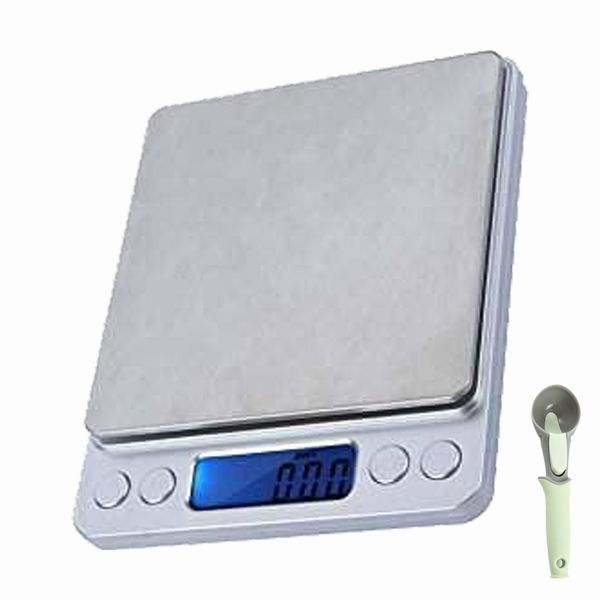 Optic Digital Table Top Scale with Ice Cream Scoop