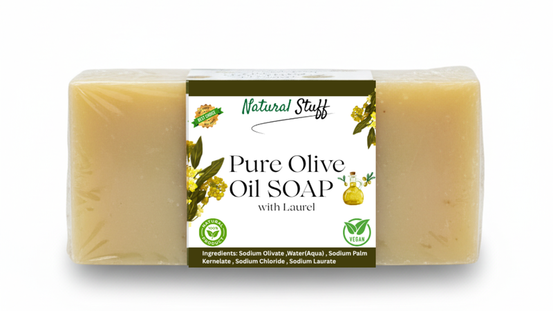 Natural Stuff Olive &amp; Laurel 100% Vegetable Soap-Moisturizing &amp; Cleansing