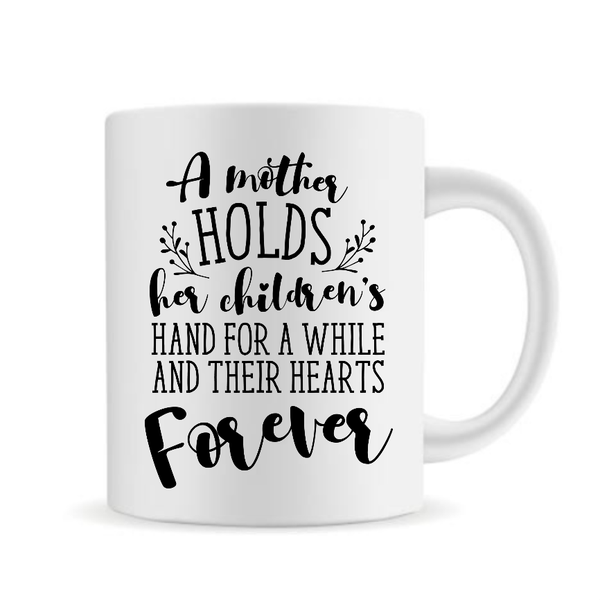 A Mother Holds Her Children’s Hand Mug