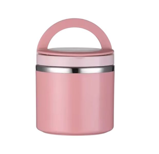 1 Piece - Stainless Steel Insulated Lunch Box - Pink