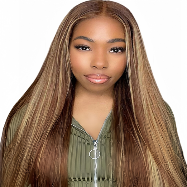 Luvée 22 inch 4/27 Piano Straight Wig - Human Hair with 13x4 Lace Front