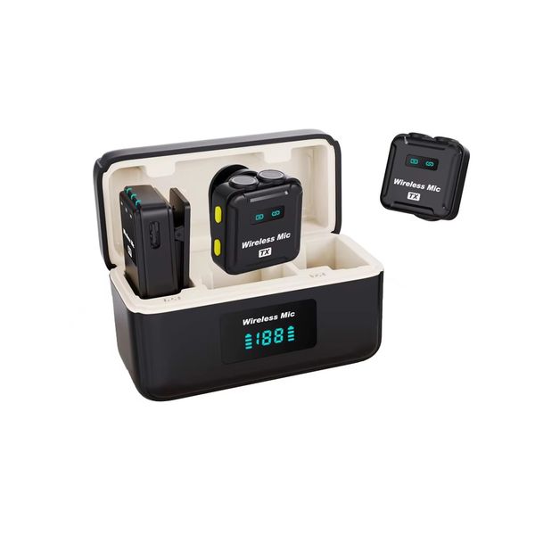 Noise-Cancelling Microphone with Charging Case