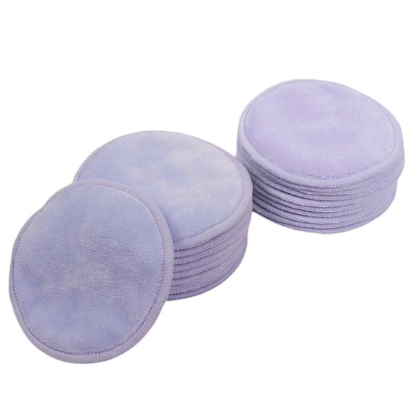 20 Piece - Soft Reusable Makeup Remover Pads - Purple