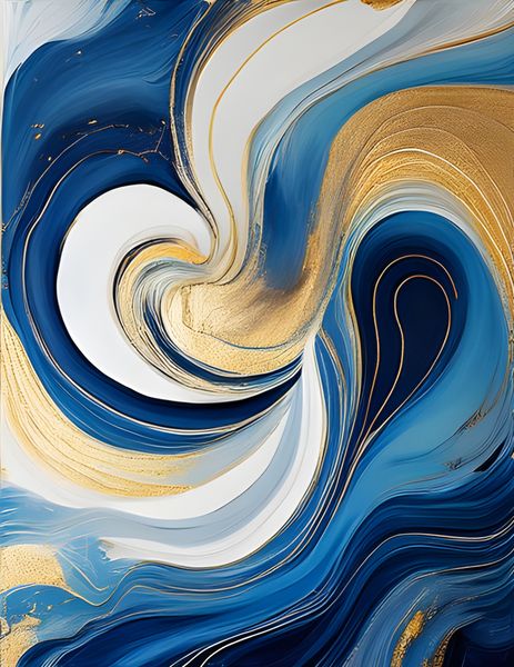 Canvas Wall Art Home Decor - Fuid Art 7