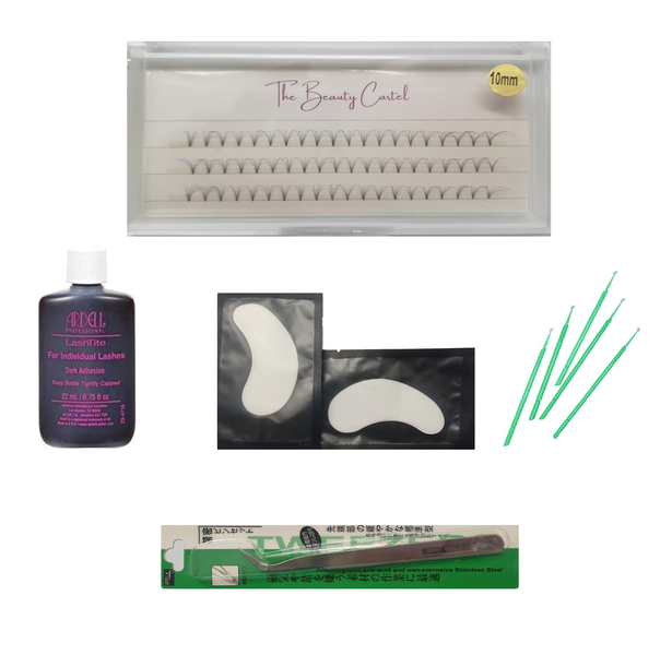 The Beauty Cartel Individual Cluster Eyelash Kit - 10mm