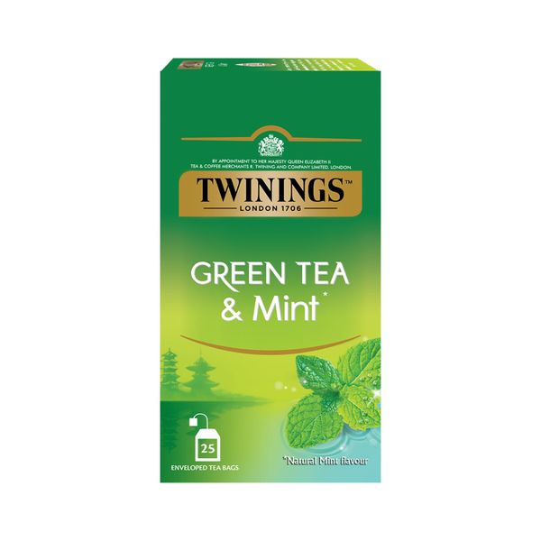 Twinings - Green &amp; Mint Tea Envelope 25's