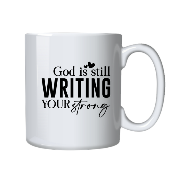 Strong Writing Christian Theme Birthday Christmas Gift Mug Cup-402
