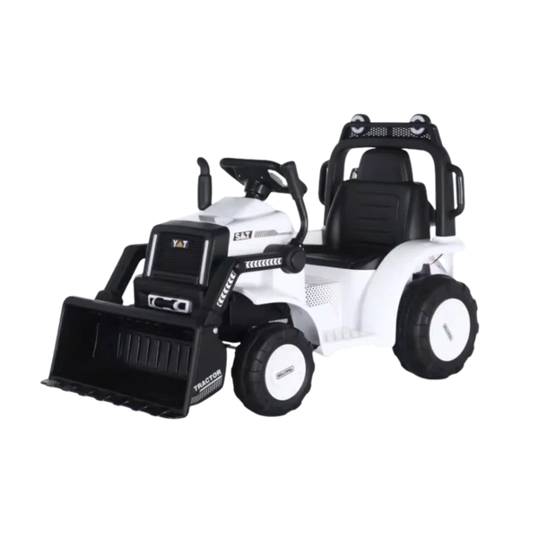 Kids Electric Bulldozer Ride-On - Rechargeable Front Loader Excavator