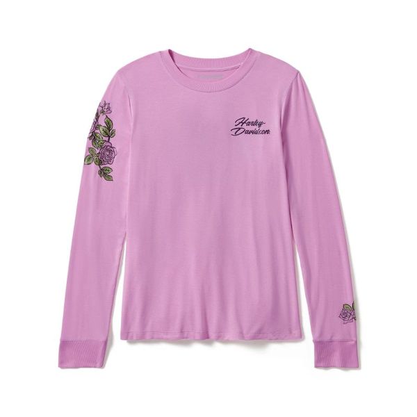 Rose &amp; Thorn Bling Long Sleeve Top image
