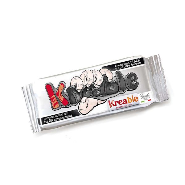 Toy Color Kreable - Air Dry Modeling Clay - Black 500g