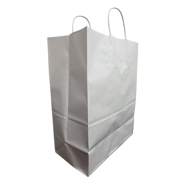 Reusable White Bag with Twist Handles - 115gsm Gusseted - 50 Pack