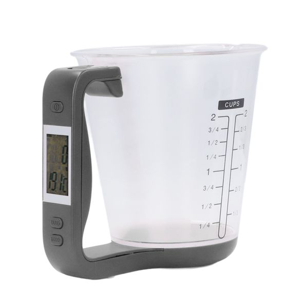 Household Measuring Cup Kitchen 1 kg Electronic Scale Measuring Cup Black