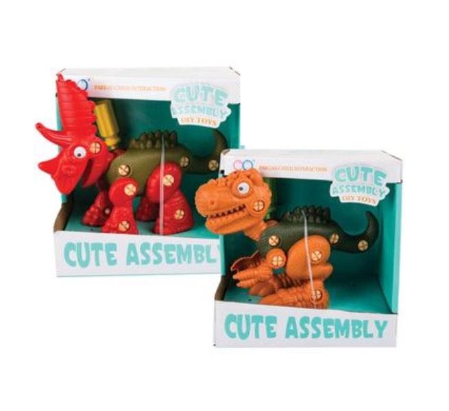2 Dinosaur DIY Assembly 17x17cm