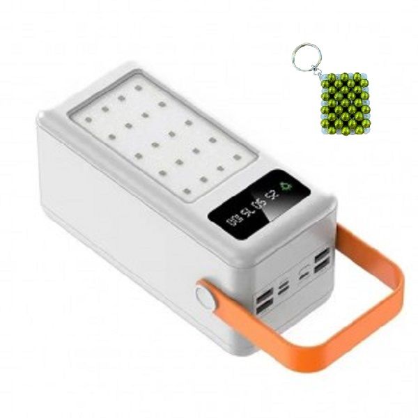 YM-645CX Andowl Power Bank with LED Light - Portable 60000mAh &amp; Key Holder