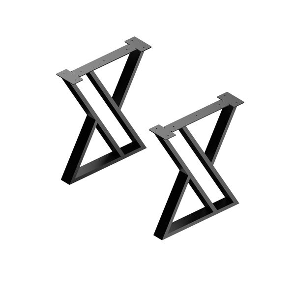 Aslant Dining Table Legs - Set of 2 (610 x 710 x 76mm)