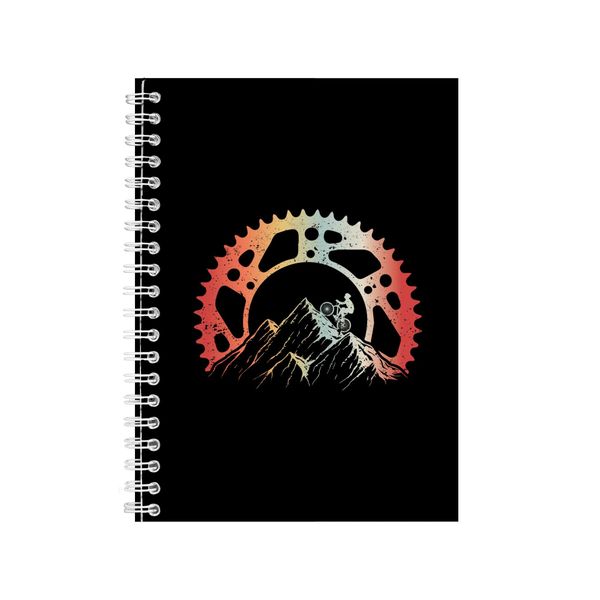 Rusty Mountain Biking Notebook Cyclist Gift Idea A4 Notepad 121