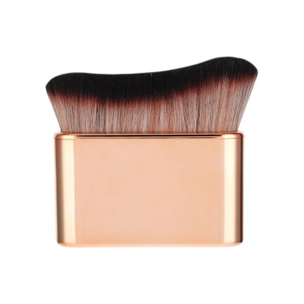 Wide Flat Top Foundation Brush With Dense Soft Bristles - Rose Gold