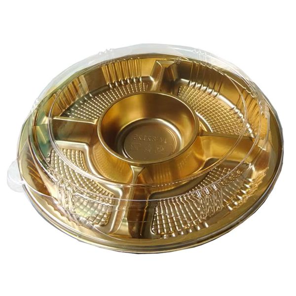 Disposable Multi Grid Sushi Tray - 26 x 26cm - 4 Piece Set
