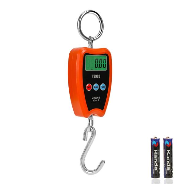 200kg Digital Crane Scale - Portable Hanging Weight Scale with LCD Display