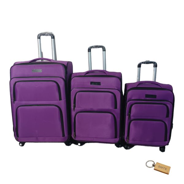 Portable Elegance: Unveiling 3piece Fabric Suitcase Collection H1