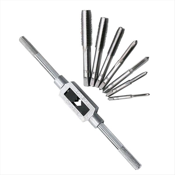 8 Pcs Hss Hand Screw Tap Die Wrench Tap Wrench Compatible with None