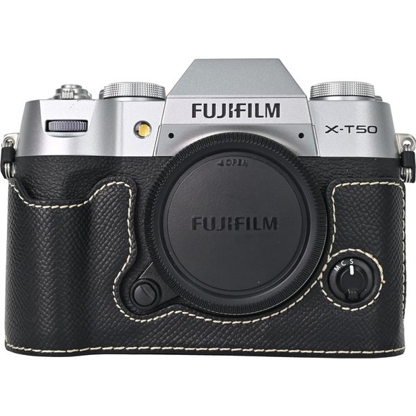 PU Frosting Leather Half Camera Case Cover for Fujifilm X-T50