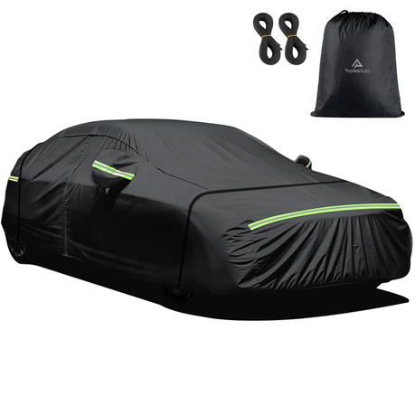TopikaAuto 6-Layer Car Covers UV Rain Resistant Protection Waterproof