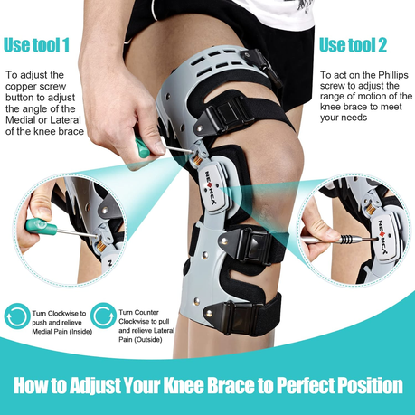 Hinged Knee Brace Support Stabilizer for ACL MCL PCL Injury