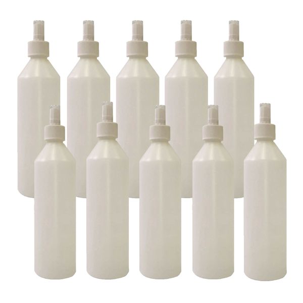 10 x White 500ML Empty Refillable Mist Spray Detergent/Sanitizer Bottle