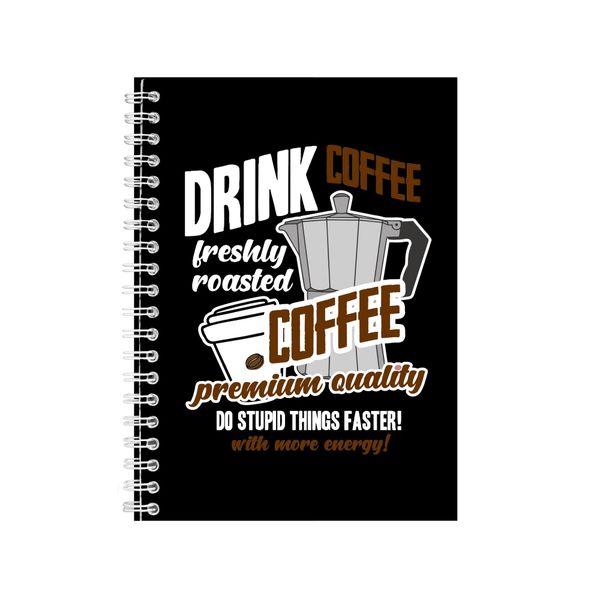 Coffee 2 Notebook Gift Idea Writing Book Notepad Pad 37