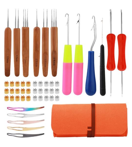 Dreadlock Crochet Hook Tool, 6 Different Size Crochet Hook With Bag