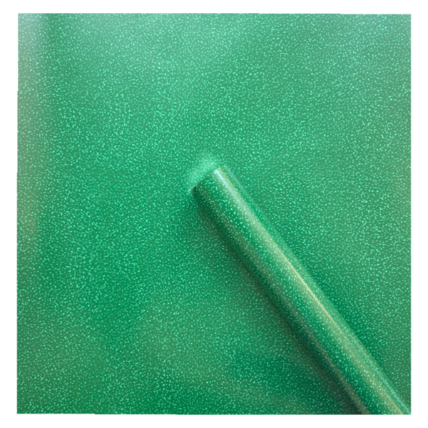 White Specks on Green Wrapping Paper Roll 500mm x 10meter Gift Wrap