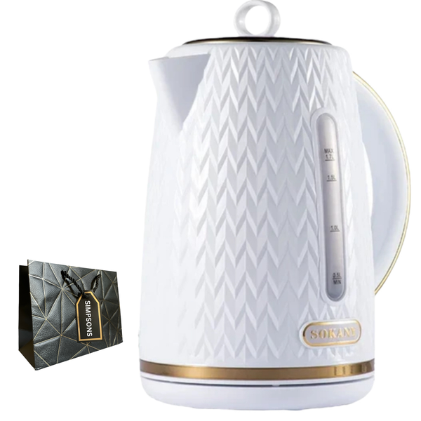 Sokany - Elegant Design Quick Boiling Kettle &amp; Luxury Simpsons Bag