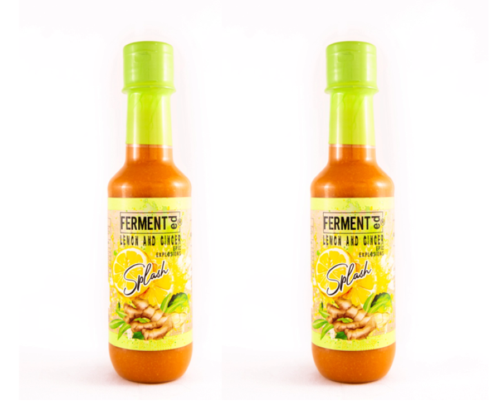 Fermented Lemon &amp; Ginger Splash Sauce Epic Explosions Pack of 2 x 250ml