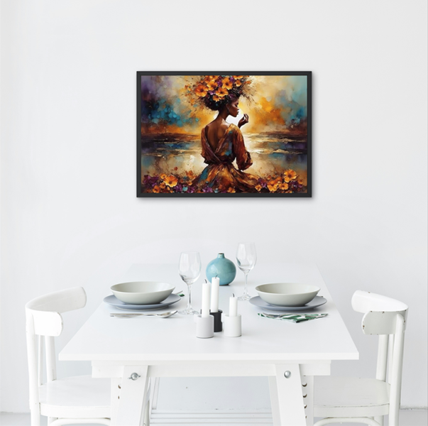 Kindly Woman Abstract Wall Art