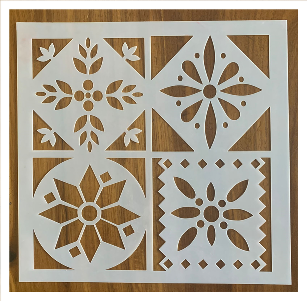 Large Tile Stencil 4 in 1
