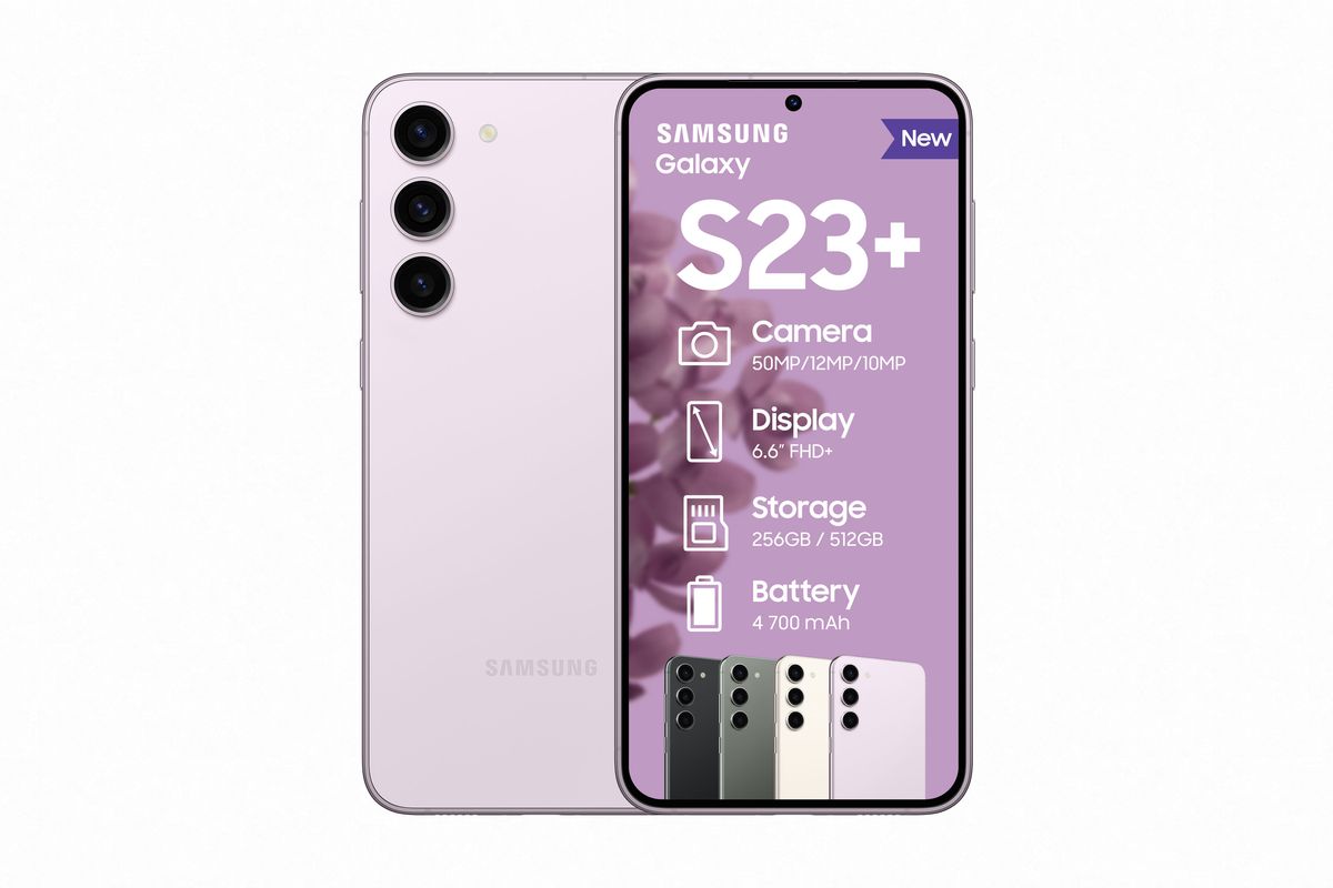 Samsung Galaxy S23+ 256GB 5G Dual Sim - Lavender