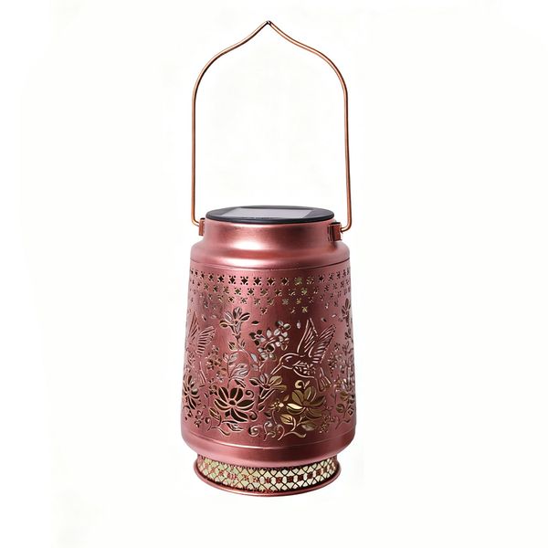 Hummingbird Solar Lanterns Outdoor Waterproof, Metal Hanging Solar Lights