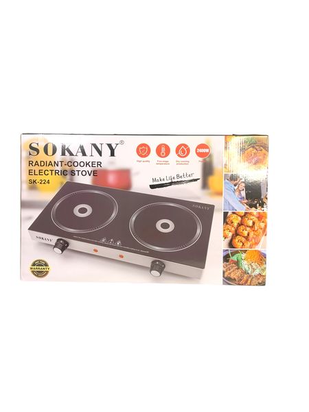 Electric Stove Hot Plate - Portable Single/Double Burner - Black