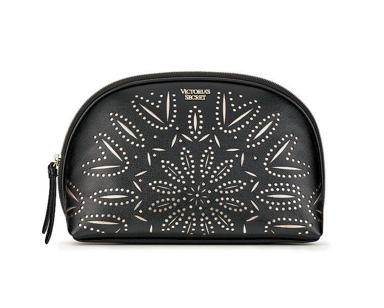 Victoria's Secret - Laser-Cut Floral Glam Bag (Black)