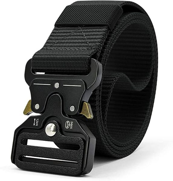 Tactical, Military Style Quick Release Metal Buckle Belt