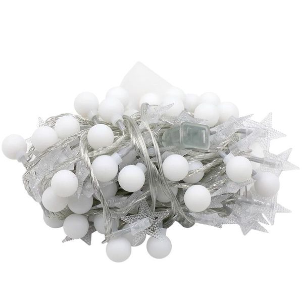 22-Meter Long Solar-Powered Colored Light String, 10 Pieces Per Pack