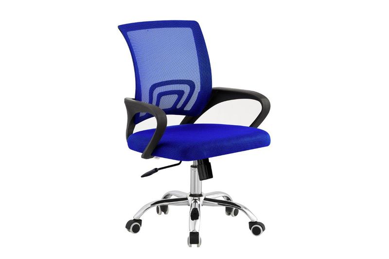 TOCC Tippy Mod Operator Chair with Chrome - Full Blue
